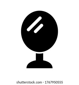 icono de espejo o logotipo símbolo de signo aislado ilustración vectorial de alta calidad estilo negro iconos vectoriales
