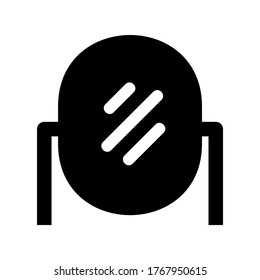 icono de espejo o logotipo símbolo de signo aislado ilustración vectorial de alta calidad estilo negro iconos vectoriales
