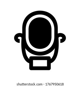 mirror  icon or logo isolated sign symbol vector illustration - high quality black style vector icons
