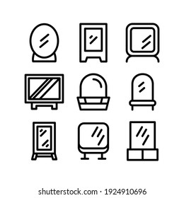 mirror icon or logo isolated sign symbol vector illustration - Collection of high quality black style vector icons
