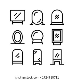 mirror icon or logo isolated sign symbol vector illustration - Collection of high quality black style vector icons
