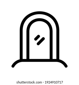 mirror icon or logo isolated sign symbol vector illustration - high quality black style vector icons
