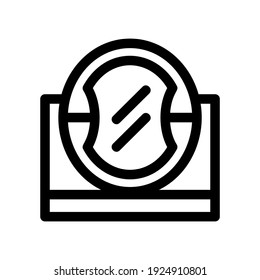 icono de espejo o logotipo símbolo de signo aislado ilustración vectorial de alta calidad estilo negro iconos vectoriales
