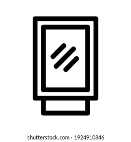 mirror icon or logo isolated sign symbol vector illustration - high quality black style vector icons
