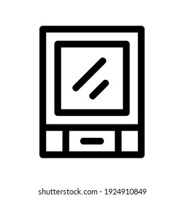 mirror icon or logo isolated sign symbol vector illustration - high quality black style vector icons
