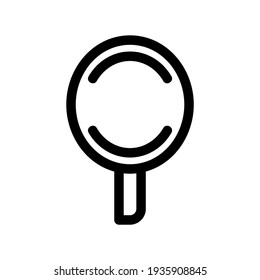 Spiegelsymbol oder Logo einzeln auf Zeichen, Vektorgrafik - hochwertige Vektorsymbole in schwarzem Stil
