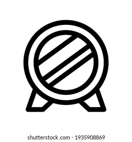 icono de espejo o logotipo símbolo de signo aislado ilustración vectorial de alta calidad estilo negro iconos vectoriales
