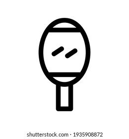 icono de espejo o logotipo símbolo de signo aislado ilustración vectorial de alta calidad estilo negro iconos vectoriales
