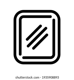mirror icon or logo isolated sign symbol vector illustration - high quality black style vector icons
