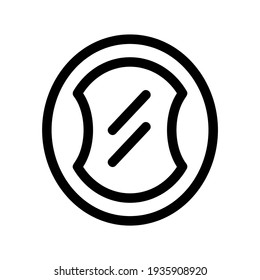mirror icon or logo isolated sign symbol vector illustration - high quality black style vector icons
