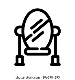 mirror icon or logo isolated sign symbol vector illustration - high quality black style vector icons
