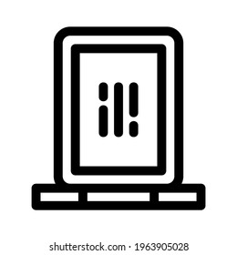 mirror icon or logo isolated sign symbol vector illustration - high quality black style vector icons
