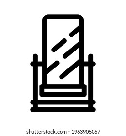 mirror icon or logo isolated sign symbol vector illustration - high quality black style vector icons
