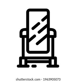 mirror icon or logo isolated sign symbol vector illustration - high quality black style vector icons
