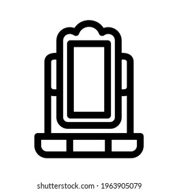 mirror icon or logo isolated sign symbol vector illustration - high quality black style vector icons
