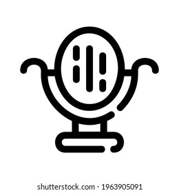 mirror icon or logo isolated sign symbol vector illustration - high quality black style vector icons
