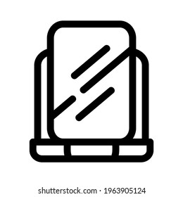 mirror icon or logo isolated sign symbol vector illustration - high quality black style vector icons
