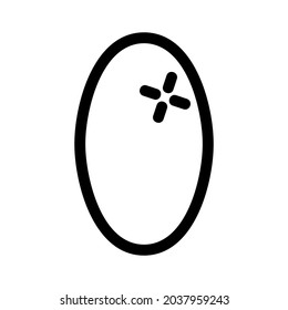 icono de espejo o logotipo símbolo de signo aislado ilustración vectorial de alta calidad estilo negro iconos vectoriales
