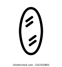 icono de espejo o logotipo símbolo de signo aislado ilustración vectorial de alta calidad estilo negro iconos vectoriales
