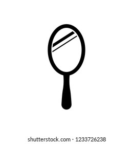 Mirror icon, logo on white background