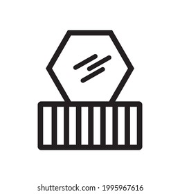 mirror icon or logo vector illustration of isolated sign symbol, vector illustration with high quality black outline.