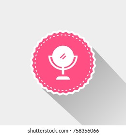 mirror icon with long shadow