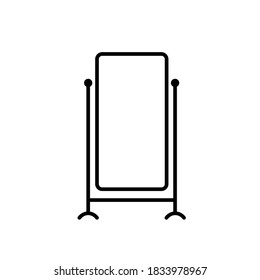 Mirror icon on white background