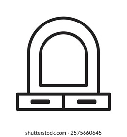mirror icon on a white background