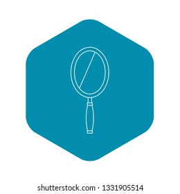 Mirror icon. Outline illustration of mirror vector icon for web