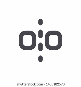 Mirror Icon With Outline Style