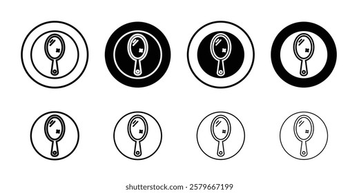 mirror Icon Outline thin set pack series
