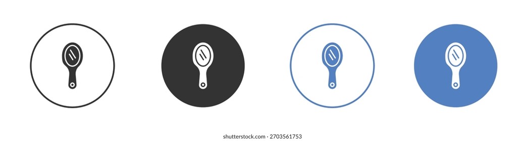 Pictograma del icono del espejo para su diseño del Sitio web, logotipo