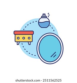 Mirror icon ready to use vector illustration
