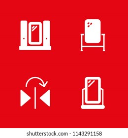 mirror icon set. mirror vector icon for graphic design and web
