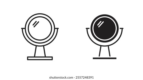 Mirror Icon set. vector illustration set