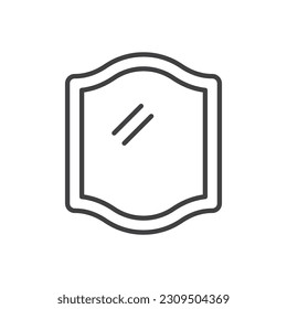 Vector de símbolo de símbolo de icono de espejo