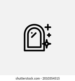 Mirror icon sign vector,Symbol, logo illustration for web and mobile