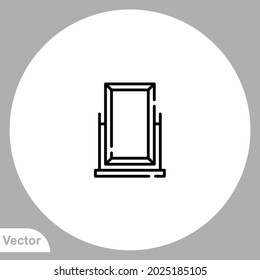Mirror icon sign vector,Symbol, logo illustration for web and mobile