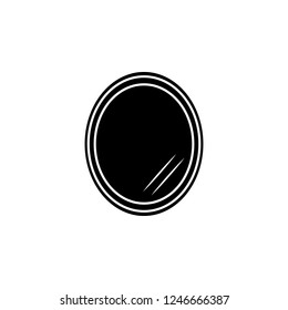 Mirror icon. Simple glyph vector element of bathroom set icons for UI and UX, website or mobile application