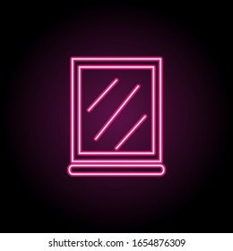 Mirror icon. Simple thin line, outline vector of bathroom icons for ui and ux, website or mobile application