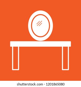 Mirror icon, stock vector illustration, EPS10.