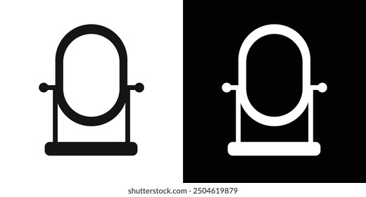 mirror icon Symbol mark in filled style