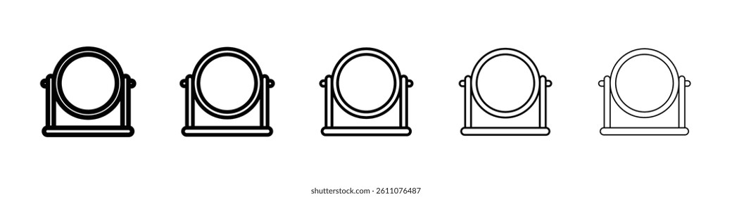 Mirror icon Symbol mark in Outline style