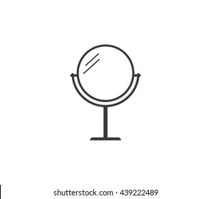 Mirror Icon. Table Mirror Vector Illustration. 