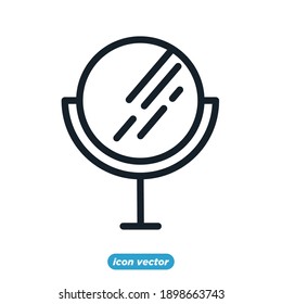 mirror icon template color editable. mirror symbol vector illustration for graphic and web design.