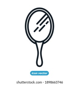 mirror icon template color editable. mirror symbol vector illustration for graphic and web design.