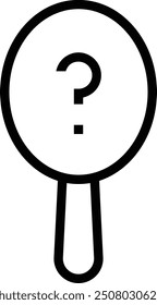 mirror icon. Thin linear style design isolated on white background