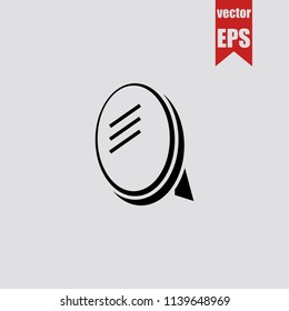 Mirror icon in trendy isolated on grey background.Vector illustration.