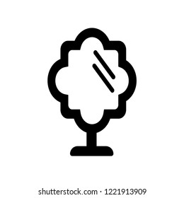 Mirror icon. Trendy Mirror logo concept on white background from Furniture and Household collection. Suitable for use on web apps, mobile apps and print media.