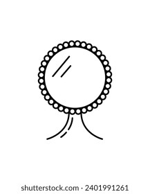 mirror icon, vector best line icon.